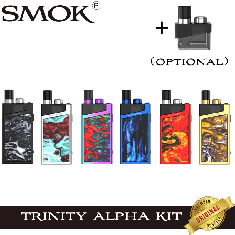 Оригинальный набор SMOK Trinity Alpha Pod электронная сигарета Vape 1000 мАч аккумулятор 2 8 мл