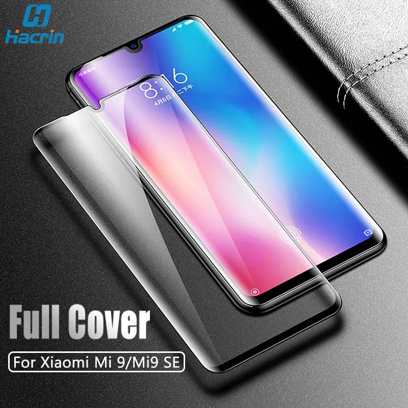 Hacrin для Xiaomi Mi 9 закаленное стекло с защитой от царапин HD гладкая тонкая 360 полная