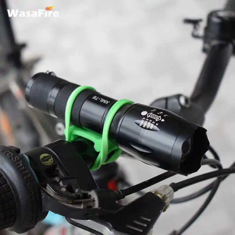 Горячая Распродажа силиконовый ремешок Горный Дорожный Велосипед фонарь