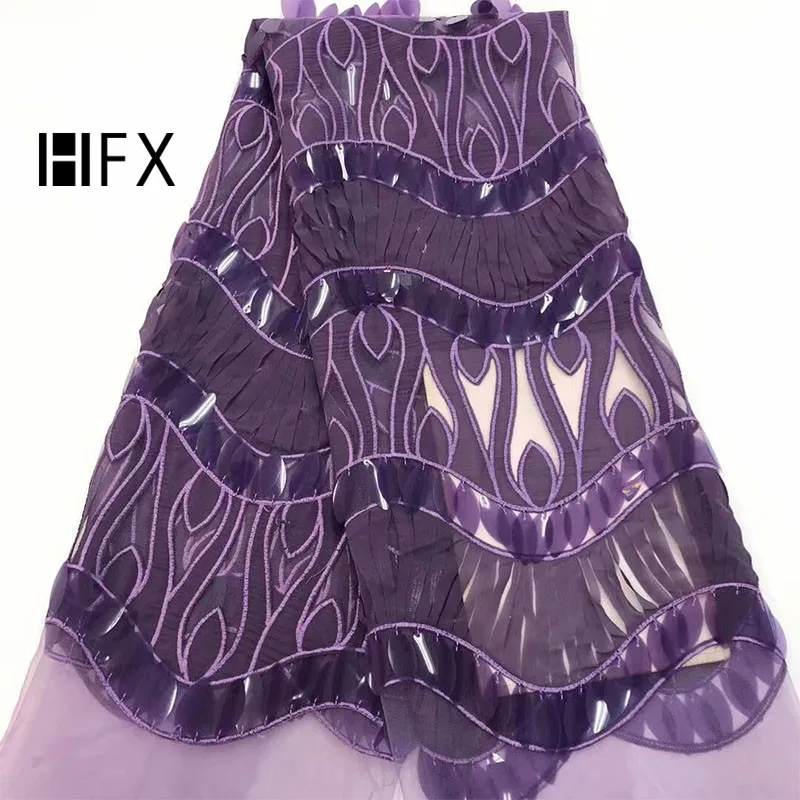 HFX африканская кружевная ткань золотистая 2019 бархатная французская пудра синяя