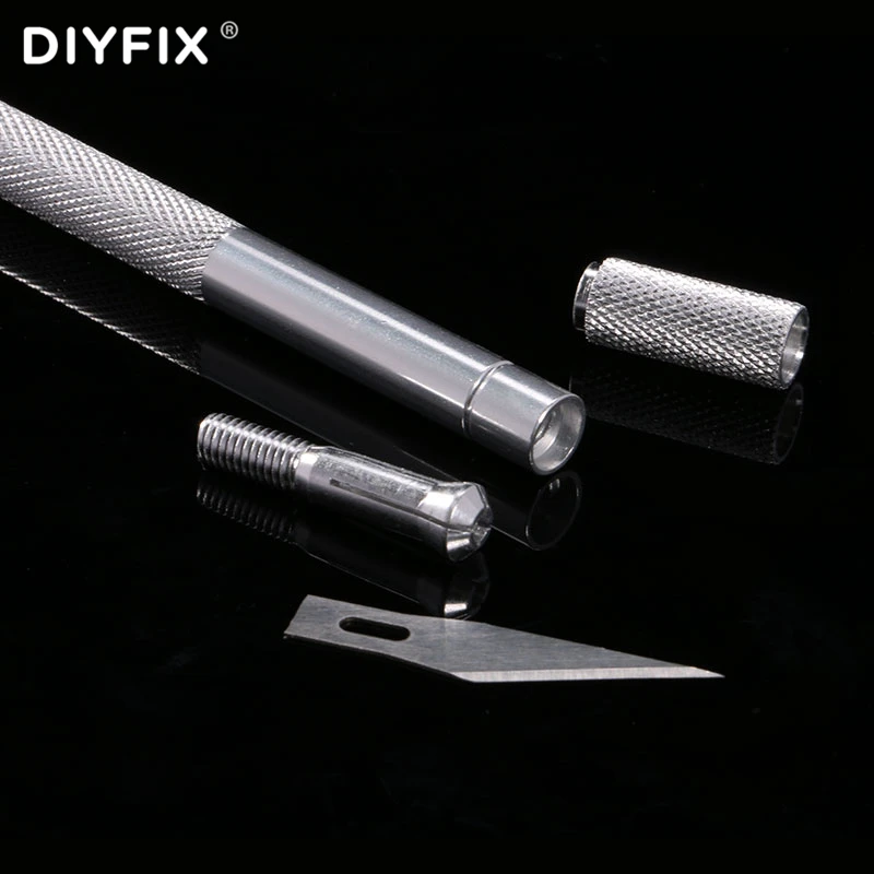 DIYFIX нож для ремонта мобильных телефонов с 6 лезвиями Очищающий резак инструмент