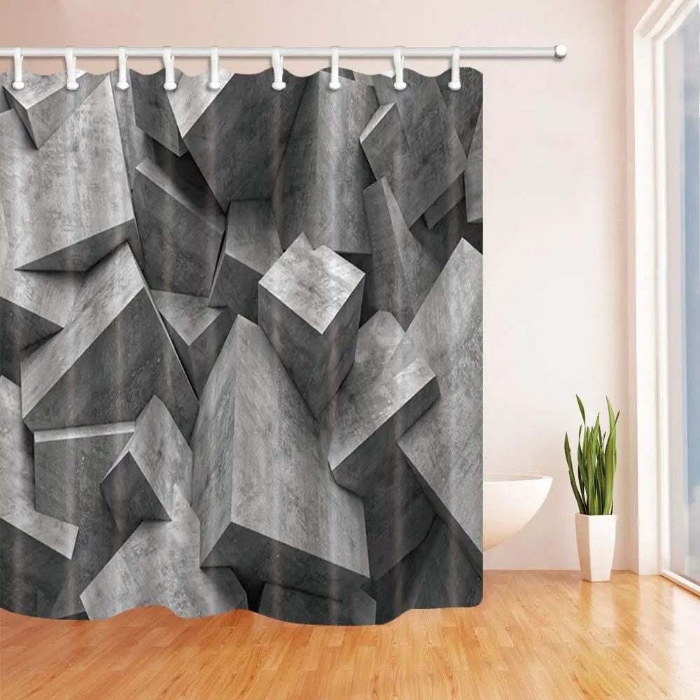 Красочный геометрический узор в горошек занавеска для душа светло-абстрактная