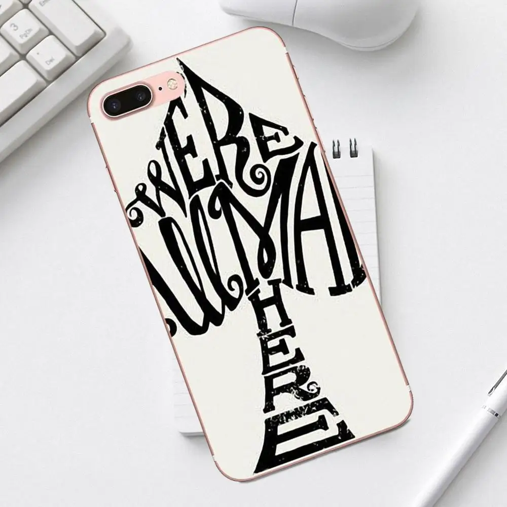 Qdowpz TPU Custom Design For iPhone 4 4S 5 5C SE 6 6S 7 8 Plus X XS Max XR Galaxy A3 A5 J1 J3 J5 J7 2017 We Are All Mad Here | Мобильные