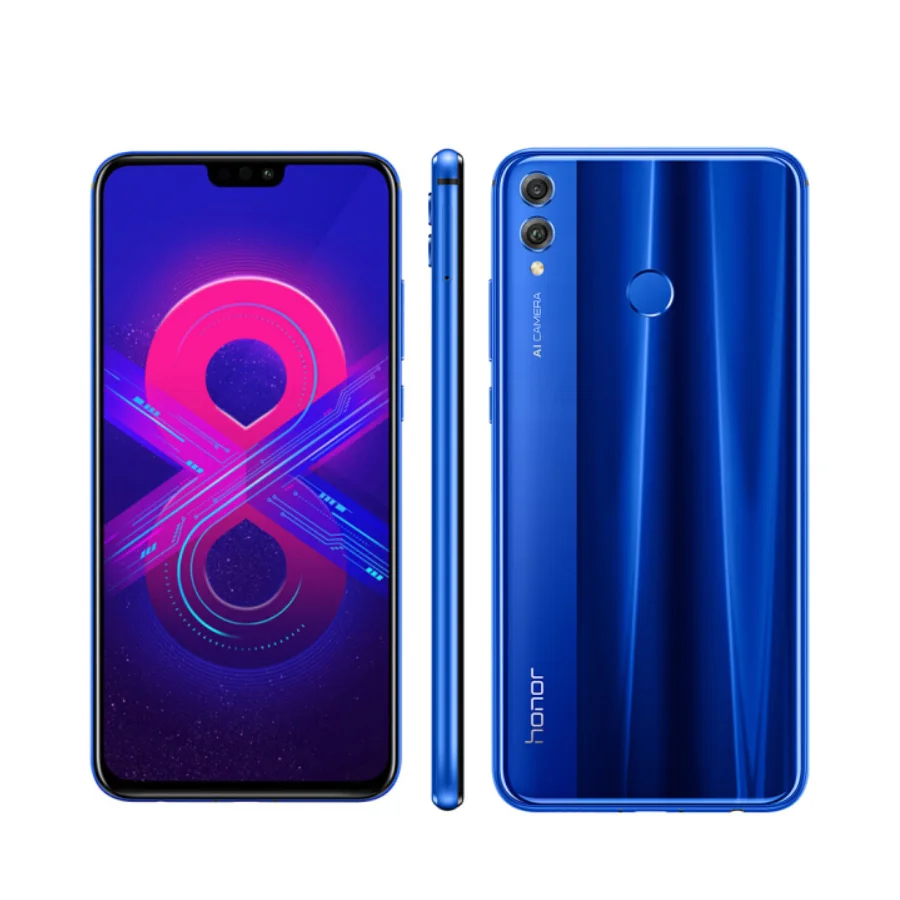 Оригинал глобальная прошивка Honor 8X 6 5 дюймов 4G 64/128G Kirin710 Восьмиядерный 3750 мАч