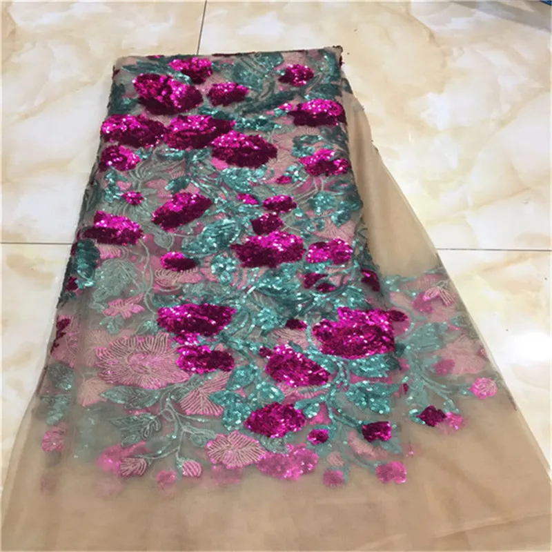 Африканская швейцарская вуаль кружевная ткань в нигерийском стиле с блестками 5