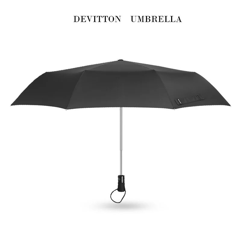 Devitton мужской зонт, большой зонт с автоматическим закрытием: ветронепроницаемый и ветронепроницаемый, полностью автоматический, 3 складных зонта