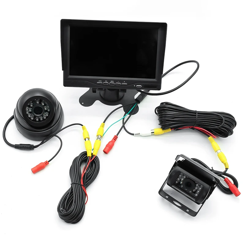 GreenYi HD AHD 7 &quotTFT ЖК экран 2 CH монитор парковки автомобиля DVR цифровой
