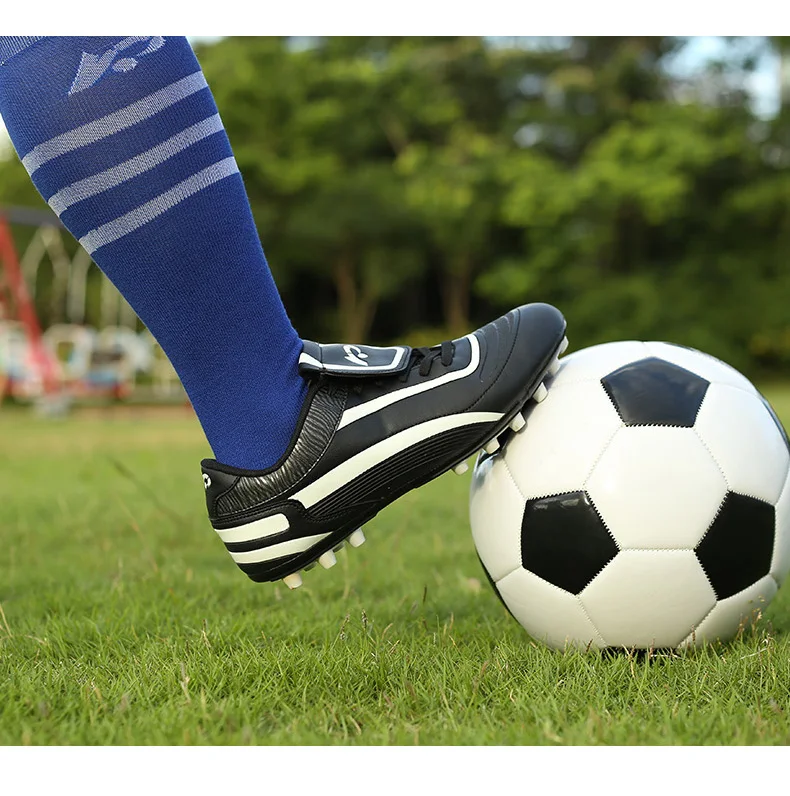 Мужская футбольная обувь Chuteira Futebol с длинными шипами, Спортивная уличная футбольная обувь для мужчин, водонепроницаемая Брендовая обувь, большой размер 45