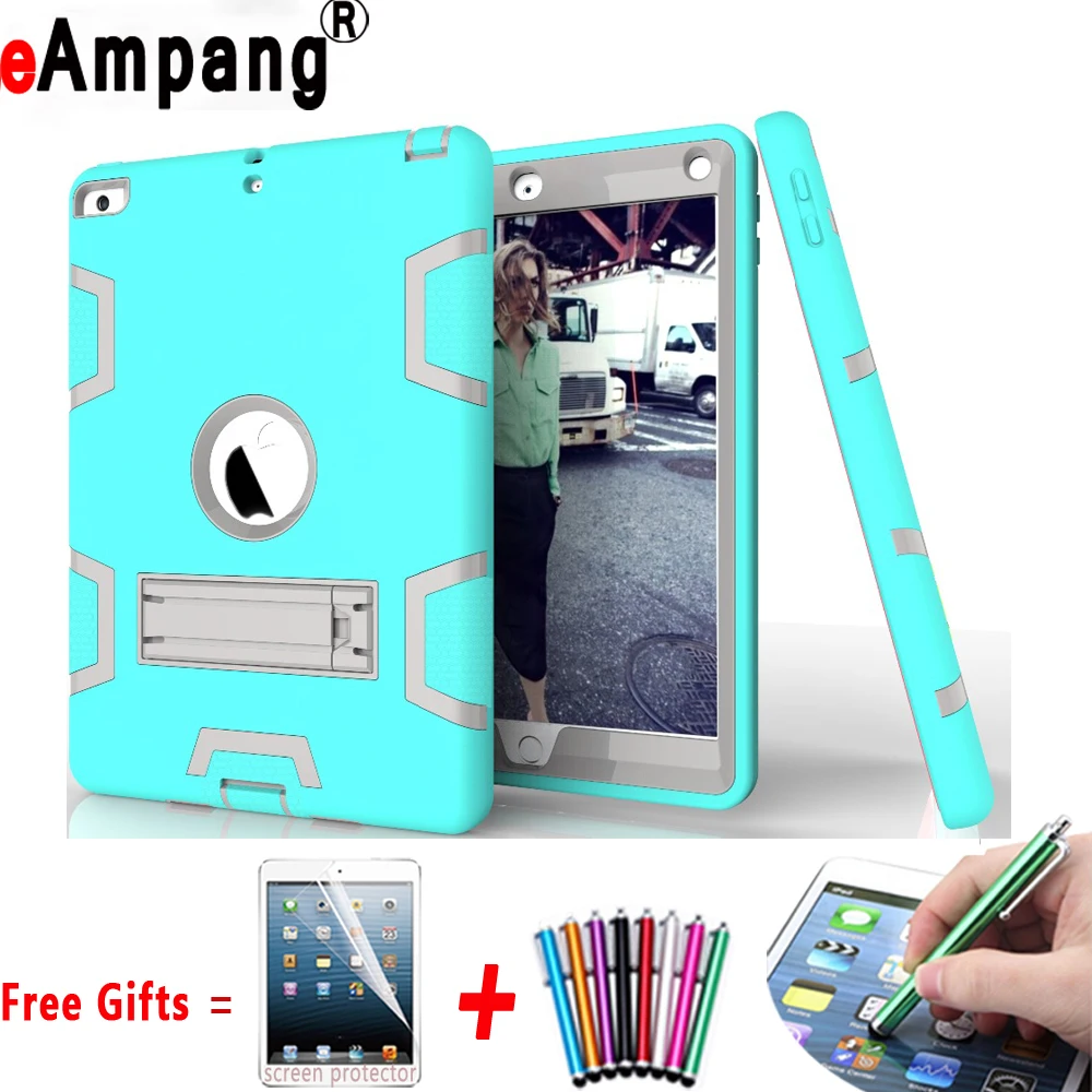 2 в 1 силиконовый детский безопасный Чехол подставка для Apple iPad 3 4 9 7 Coque Capa Funda +