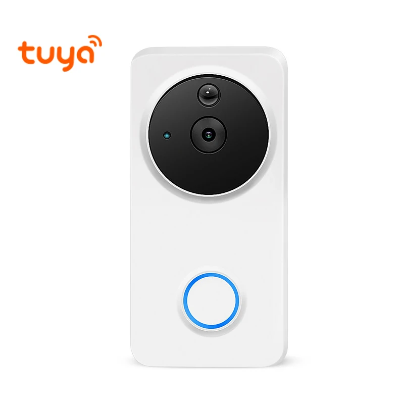HD Smart Life Tuya умный видео дверной звонок встроенный аккумулятор с 100DB сирена сигнализация связь сигнализация