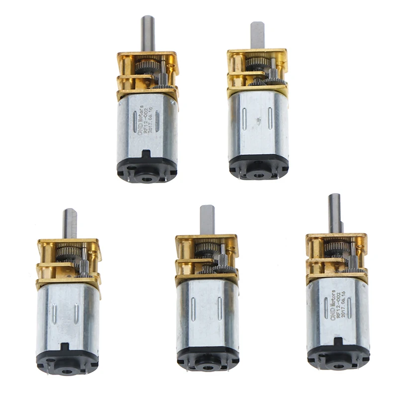 1 шт. миниатюрный металлический редукторный двигатель постоянного тока 100 в с