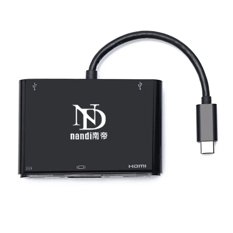5в1 USB 3 1 Type C концентратор к HDMI VGA адаптер thunderbolt док станция многопортовый usb3.0