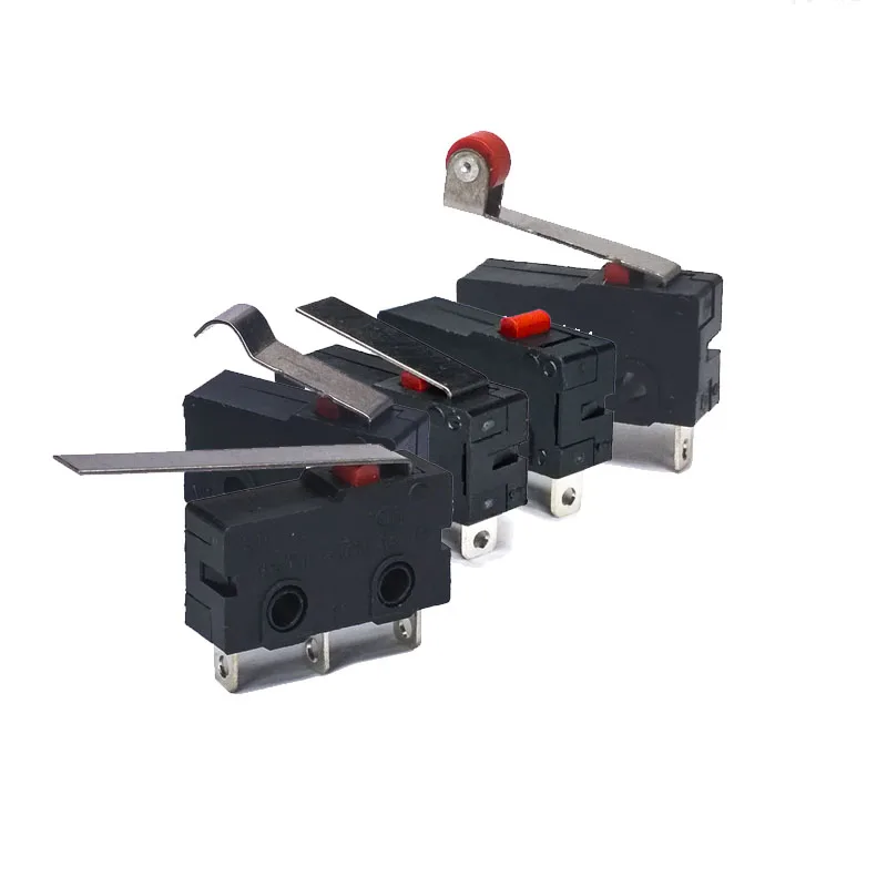 

50pcs 5style KW11 Curved Handle 250V 5A Metal Micro Switch Bouton Poussoir Interrupteur Push Button Switch