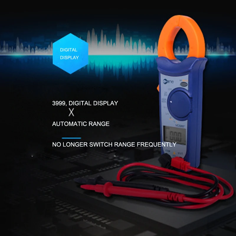 Цифровой измеритель постоянного напряжения RMS Amp True Test Clamp мультиметр переменного