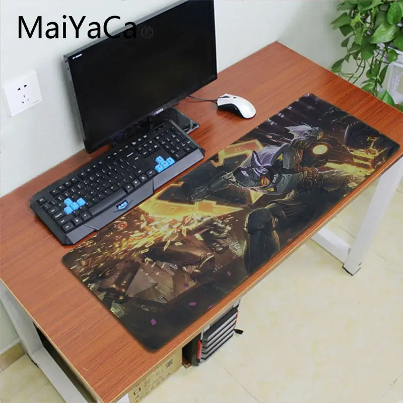Maiyaca Нескользящие ПК league of legends проект leona коврик для мышки в стиле аниме мыши