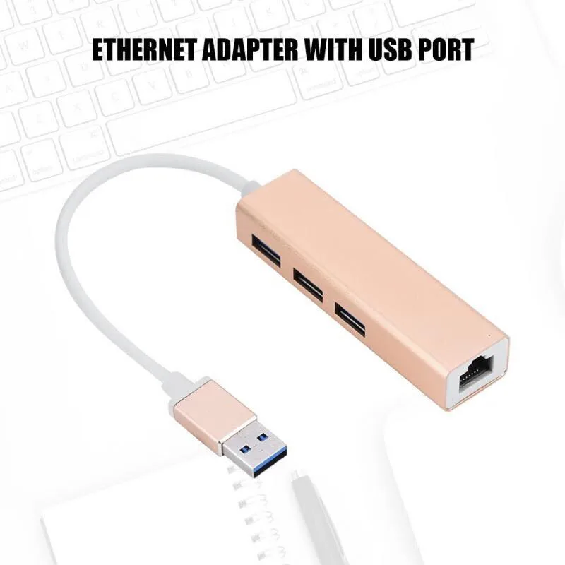Basix USB гигабитный Ethernet адаптер 3 0 концентратор для 10/100/1000 Мбит/с Lan Проводная