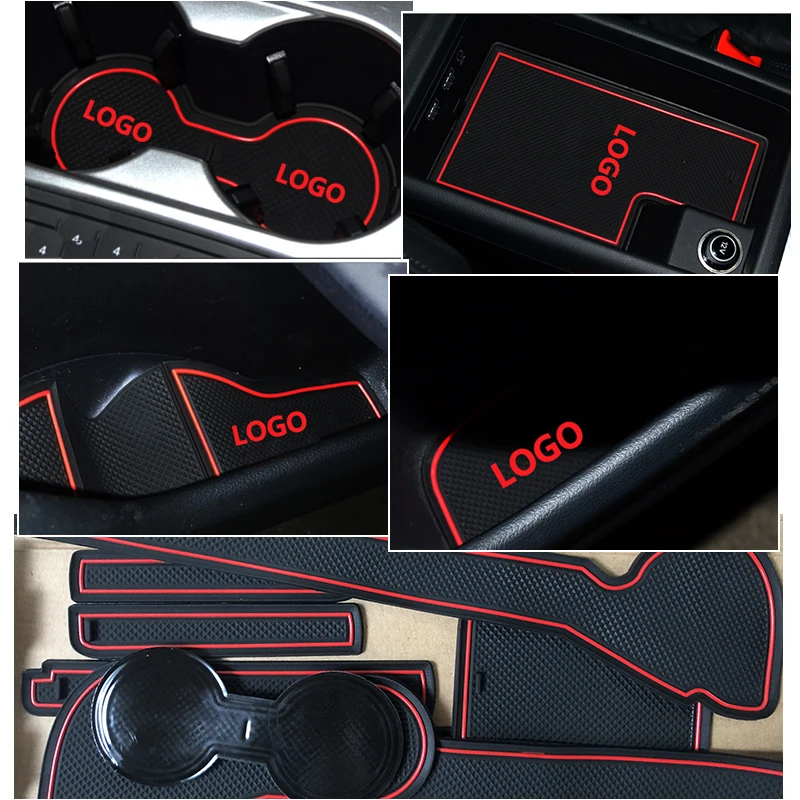 Противоскользящий резиновый коврик для дверей Audi A4 B9 2016 2017 2018 2019 8 Вт RS4 S4 S line RS 4