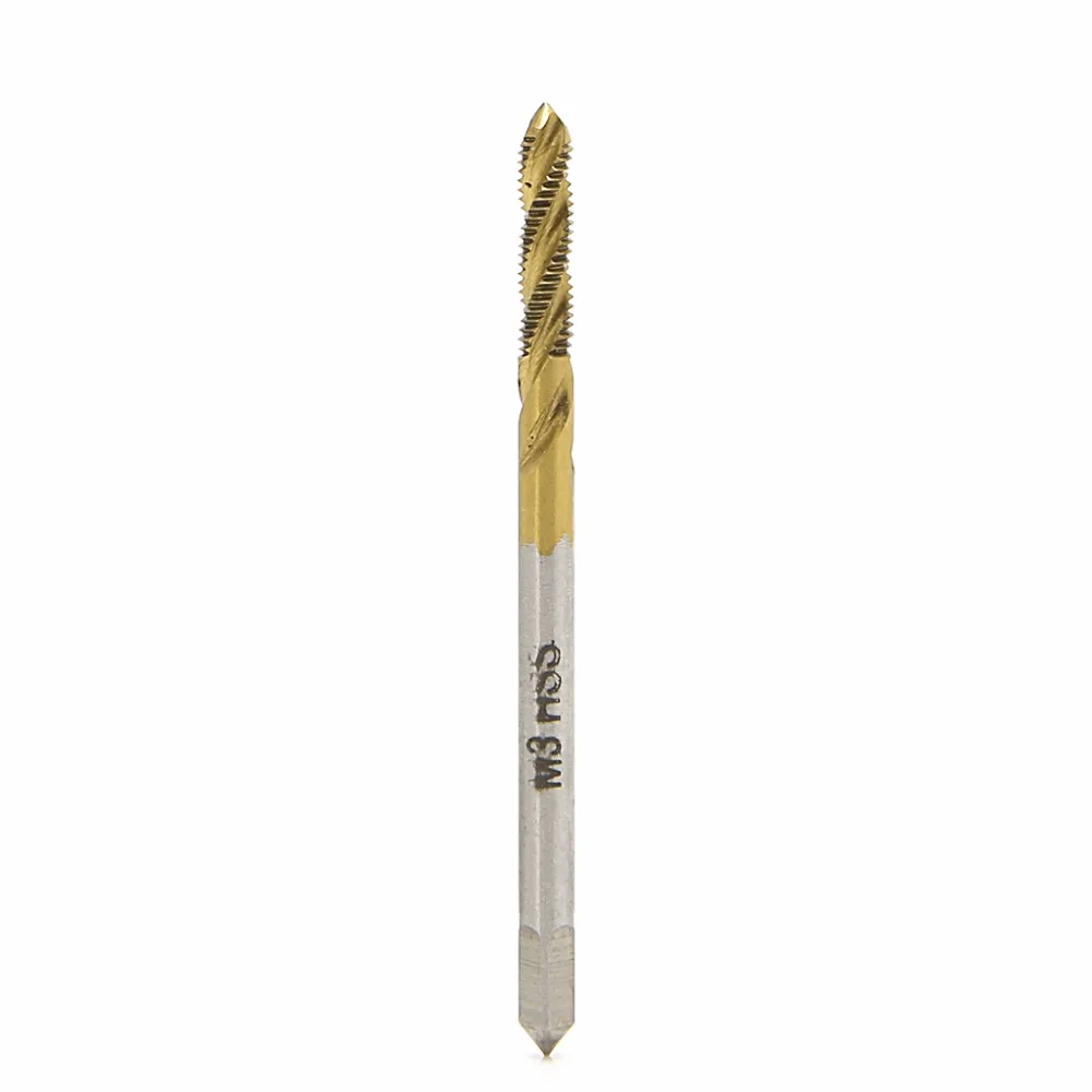 

Hot M3 M4 M5 M6 M8 HSS Screw Thread Metric Spiral Hand Plug Tap Kit -m35