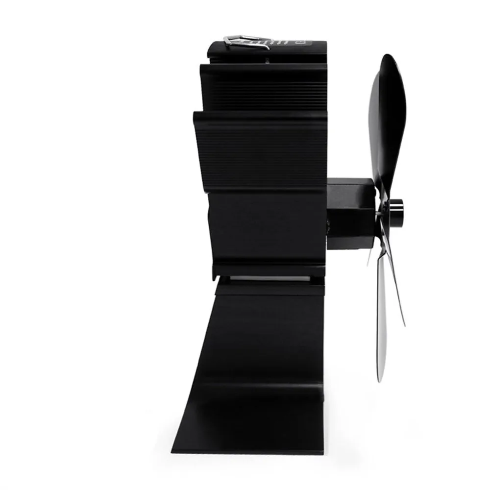 4 лопасти Тепловая плита вентилятор домашний бесшумный ультра Тихая деревянная