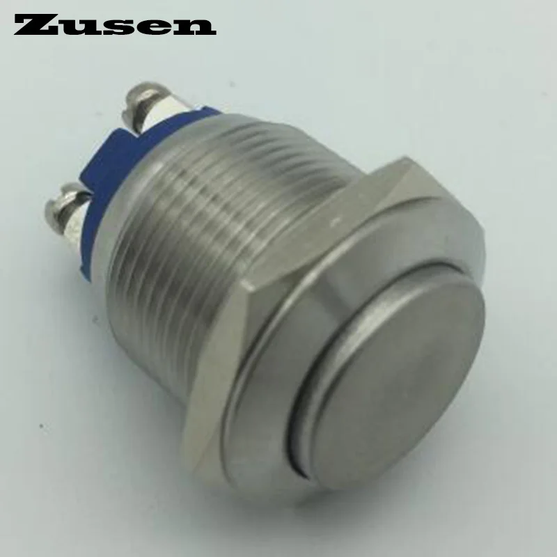 

Zusen 19 мм 40 шт Высокая плоская головка водонепроницаемый из Нержавеющей Стали Мгновенный кнопочный переключатель (ZS19H-10/S)