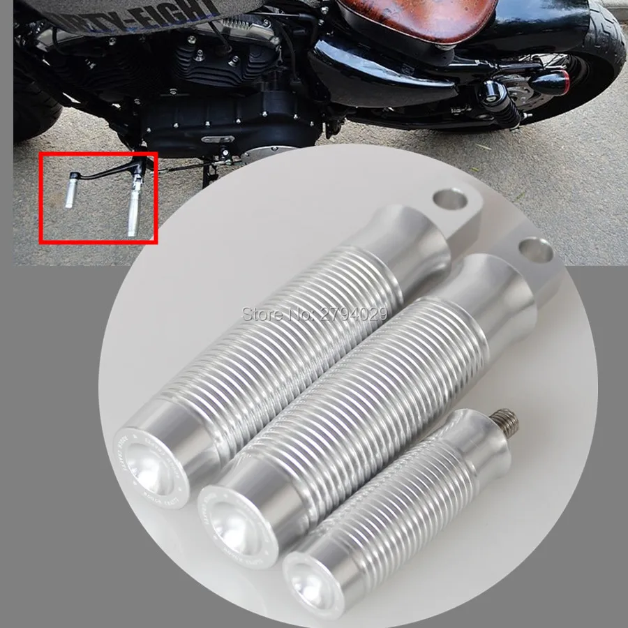

New Motorcycle Silver Footrest Pedal FootPeg +Shifter Peg For Harley Sportster XL 1200 883 Custom Free Shipping