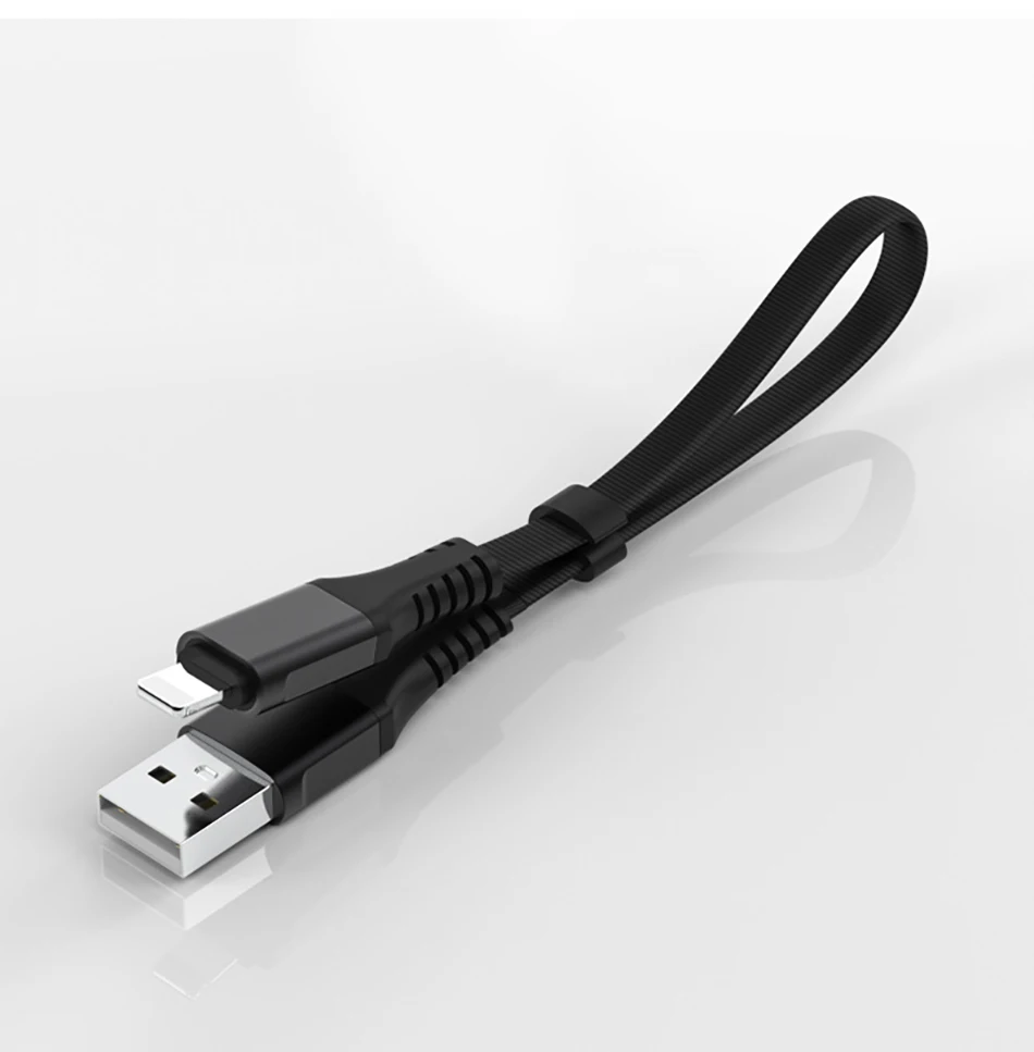 NOHON короткий USB зарядный кабель для передачи данных освещение для iphone XS XR X 8 7 6 6S 5S 5C 5 Plus зарядный кабель power Bank с проводным мотором