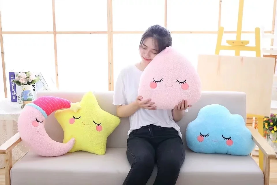 Новая серия Kawaii Sky Подушка Мягкая звезда облака вода Плюшевые игрушки Мягкая подушка хороший Диван Подушка прекрасный Рождественский подарок для девочки