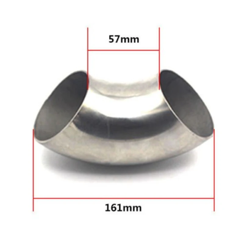 Spiffy 3 ''/76mm 201 нержавеющая сталь 90 градусов изгиб локтя выхлопной