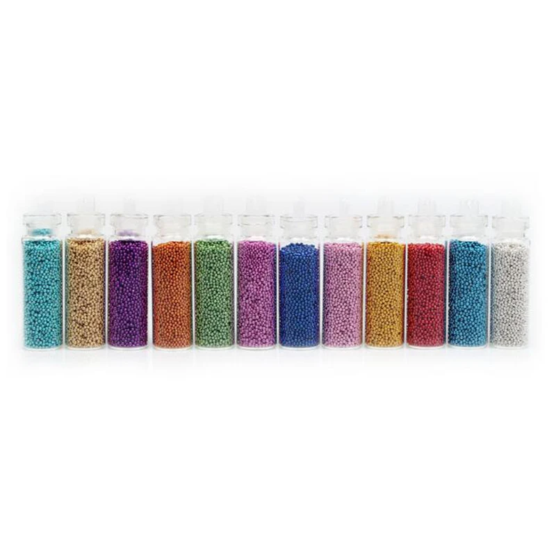 

Blueness 12 Colors 3D Caviar MiNi Beads Nails Art Glitters DIY Decorations Manicure Rhinestones UV Gel Accessories Tools