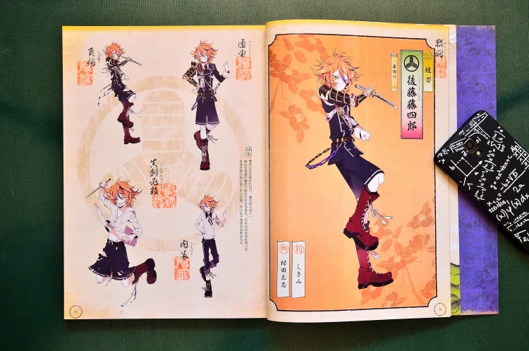 Япония Nitroplus: художественная книга Touken Ranbu 2 Kenran Zuroku Artbook наклейка каталог иллюстрации альбом картинки коллекция лимит