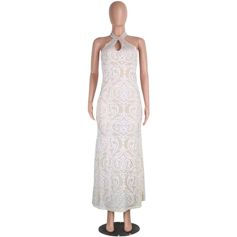 Летний стиль элегантное платье Для женщин Вечеринка Сексуальная Холтер спинки