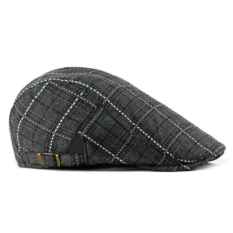 Fibonacci Spring Summer Fashion Newsboy Caps women's men's beret hats for men top quality grid flat caps | Аксессуары для