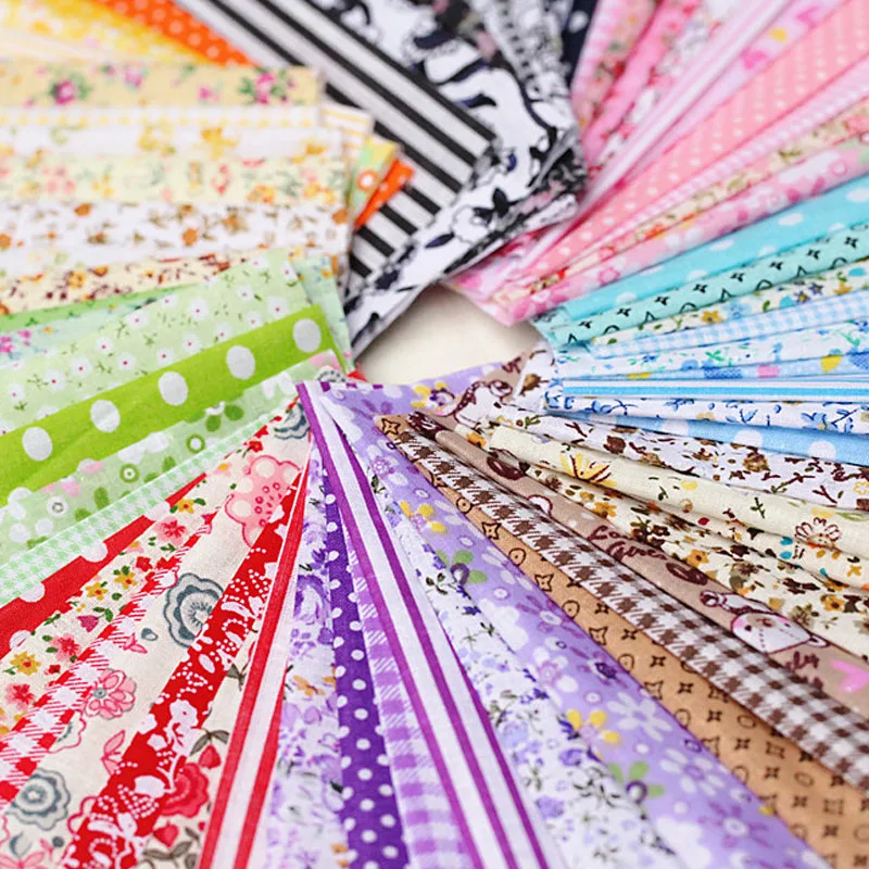 30Pcs Mixed Color 5/7/30/50 шт хлопчатобумажная ткань Ассорти нарезана так, чтобы вы смогли жира четверти набор для шитья сумка Костюмы диван автомобиль DIY Декор Материал 10/25 см - Цвет: 30Pcs Mixed Color