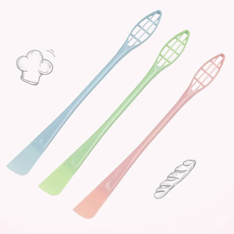 Ручной миксер Еда шпатель Кухня выпечки ToolPlastic двухсторонняя белое яйцо и муки