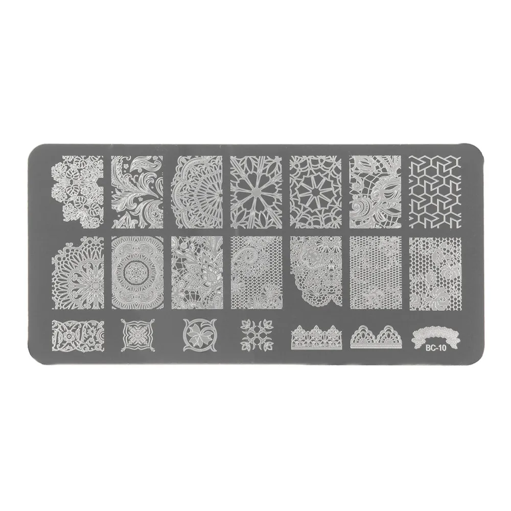 1 шт. профессиональные пластины для штамповки ногтей из нержавеющей стали