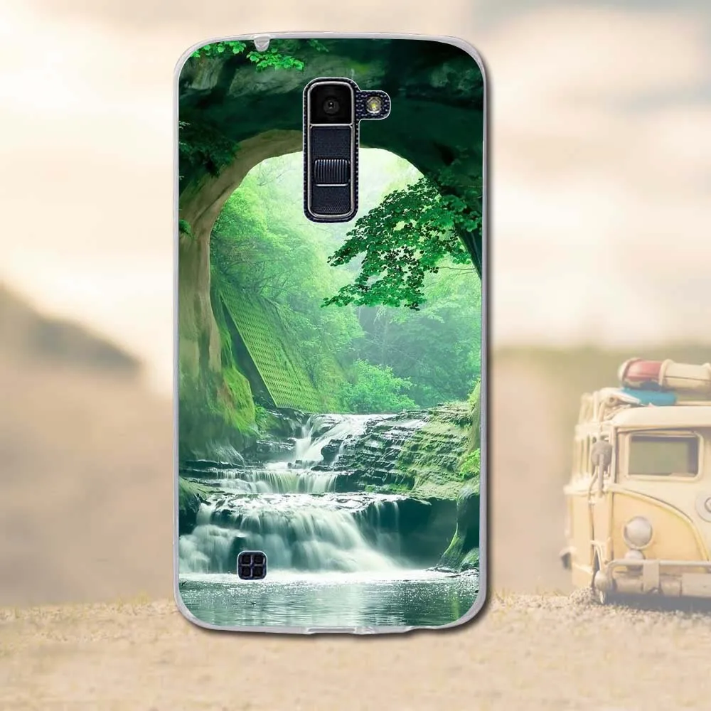 Для LG K10 Обложка мягкая TPU чехол для телефона LTE k420n K430 K430DS случаях Силиконовая