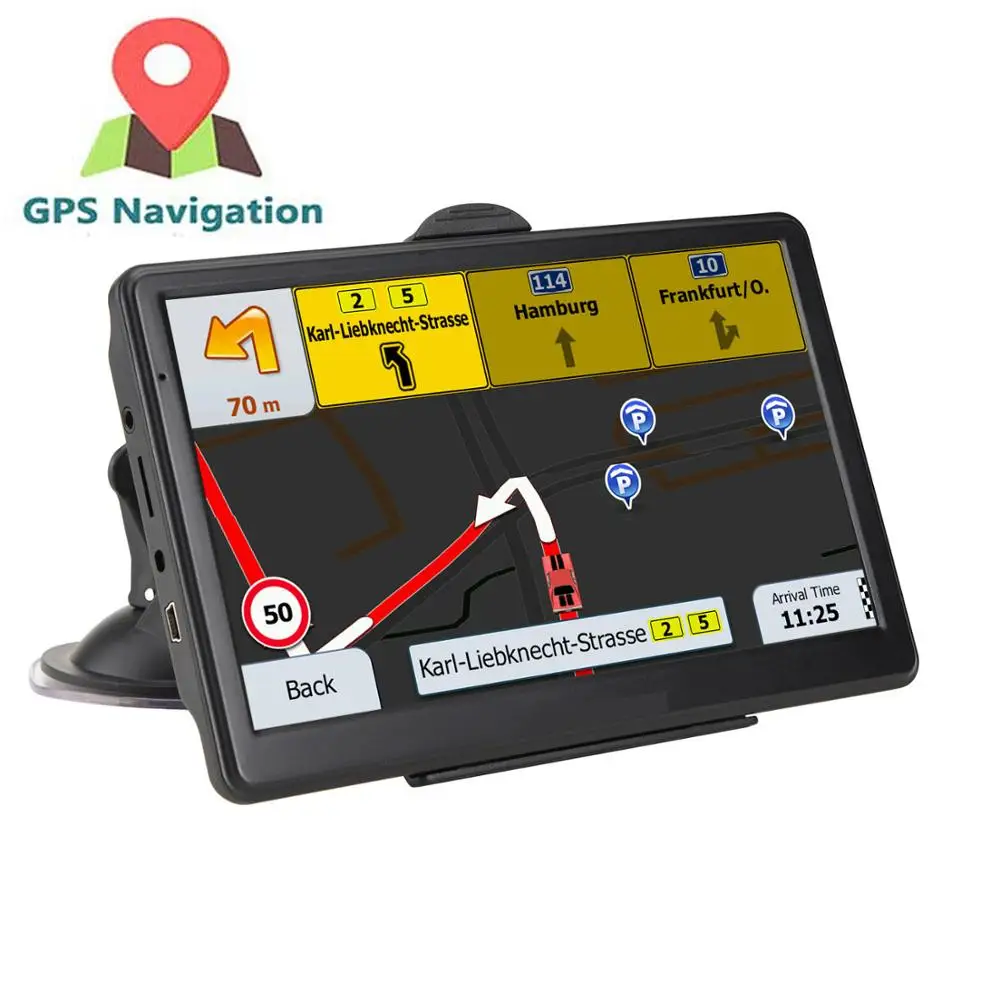 Автомобильный gps навигатор 7 дюймов HD FM, голосовая навигация Navitel последняя европейская карта спутниковая навигация грузовик gps навигатор автомобиль