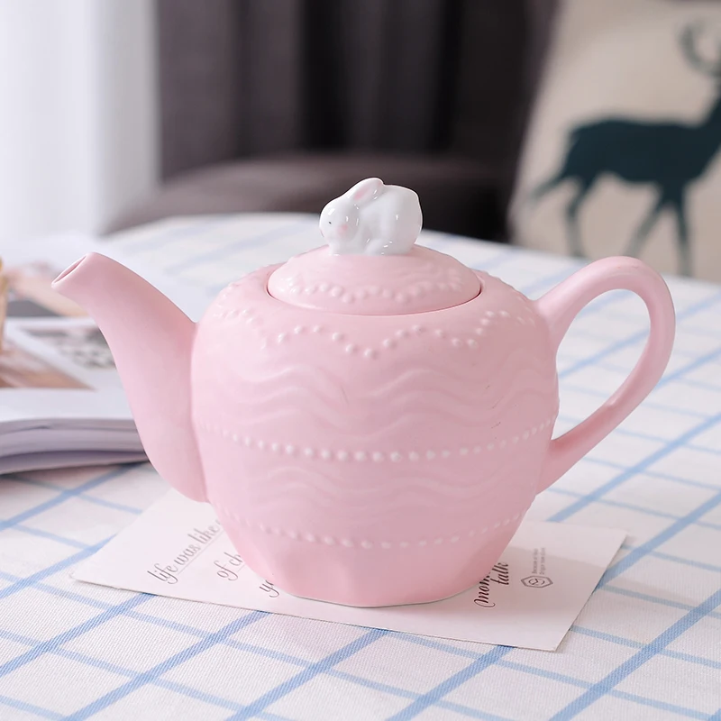 Дома керамические фрукты Teaset тепло-resistdent чайник японский цветок труба Чай бутылки