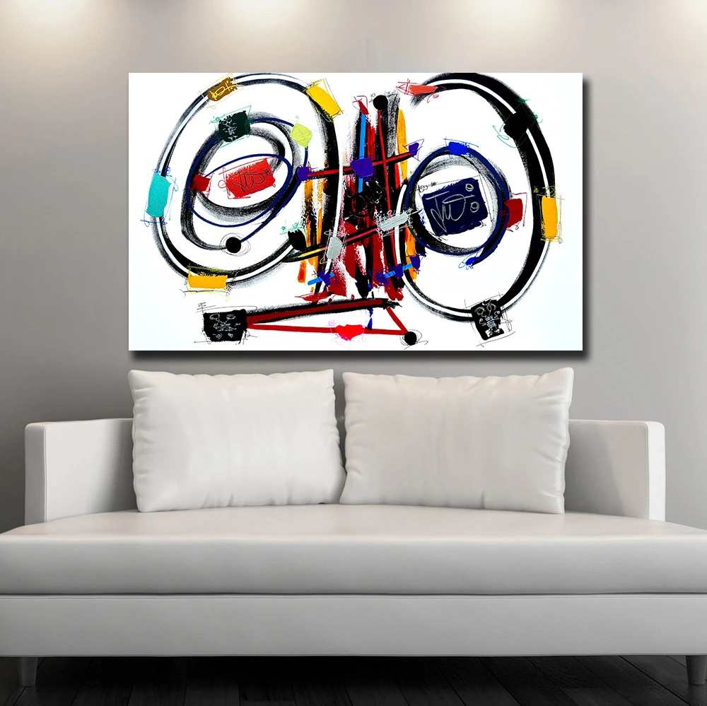 Fashion Pop Art Printing Abstract Eye Oil Painting Home Decor On Canvas Modern Wall Print Poster | Дом и сад