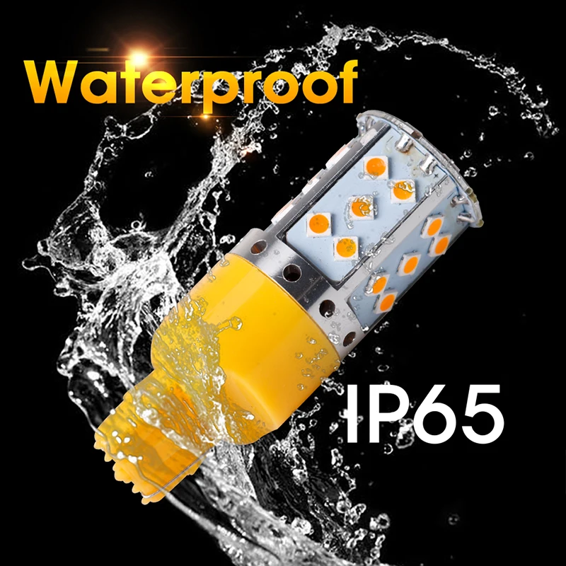 Roadot T20 7440 3030 35SMD нет Hyper Flash Canbus W21W желтый люсис привело para Авто поворотники для