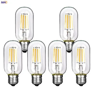 

IWHD Filament Light LED Edison Bulb Lamp E27 4W A19 ST64 G80 Bomoillas Retro Vintage Lamp Ampule Gloeilamp Industrial Decoration