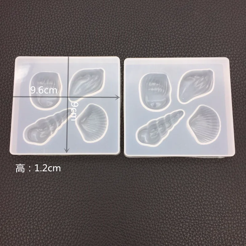 Силиконовая форма сделай сам в виде ракушек формы для смолы сережек подвесок