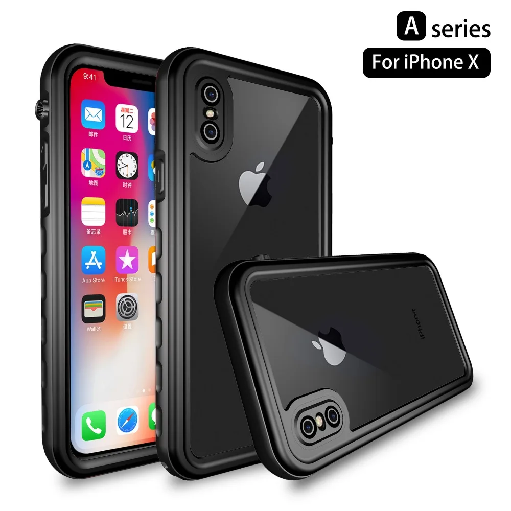 Водонепроницаемый ударопрочный противоударный чехол для телефона iPhone X XS