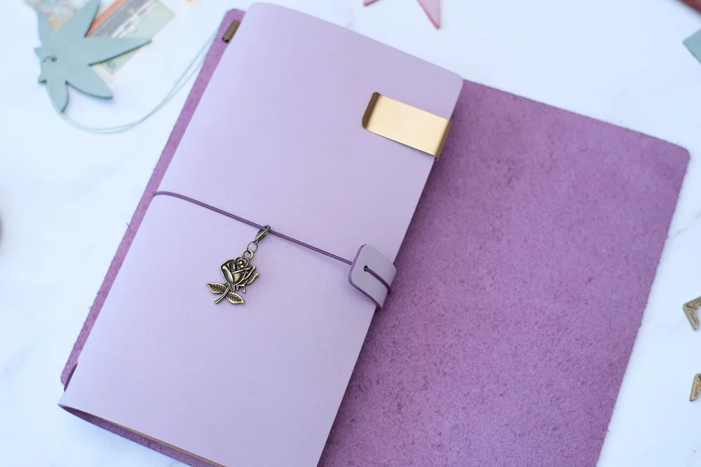 wax-purple Alice Story дневник записная книжка ручной работы натуральный воск кожа записная книжка сменная Канцелярия подарок журнал Sketchbook планировщик - Цвет: wax-purple