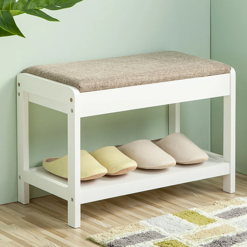 SINGAYE 2018 New Comfortable Shoe Bench Chair Wood Stools Shoes Furniture Sofa Storage Box Containing Modern Rack | Мебель