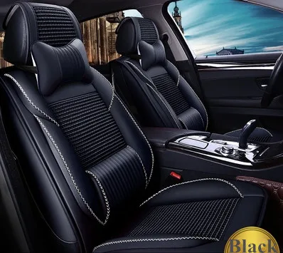 Black Высокое качество! Полный комплект чехлов для сидений автомобиля для Mazda 2- дышащие прочные экологически чистые чехлы на сиденья для Mazda 2 - Название цвета: Black