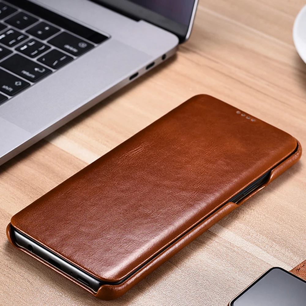 Чехол книжка icarer для Galaxy S9 Plus кожаный магнитный чехол в стиле ретро Samsung защитный
