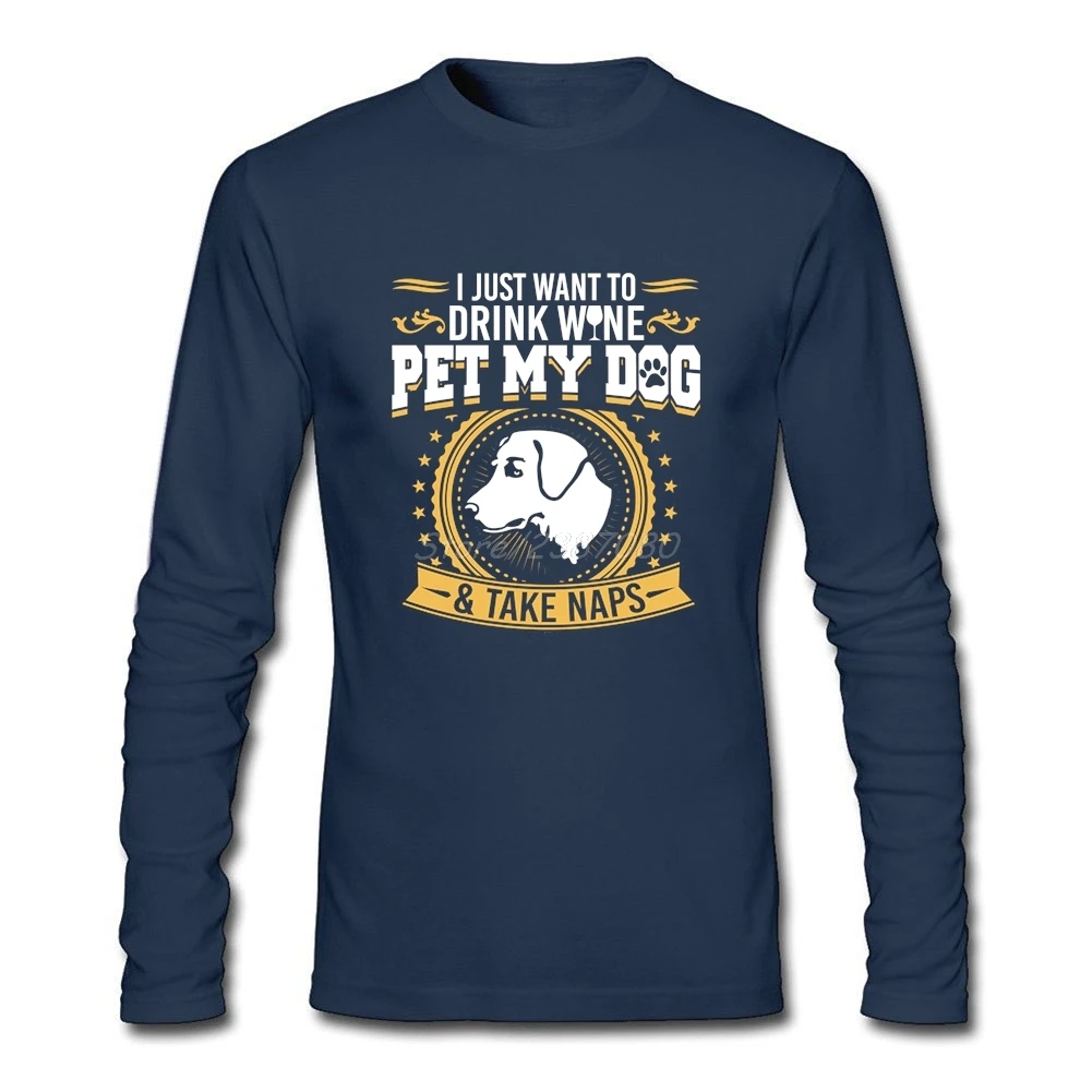 Футболка с длинным рукавом для питомца Лабрадора собаки Мужская футболка на