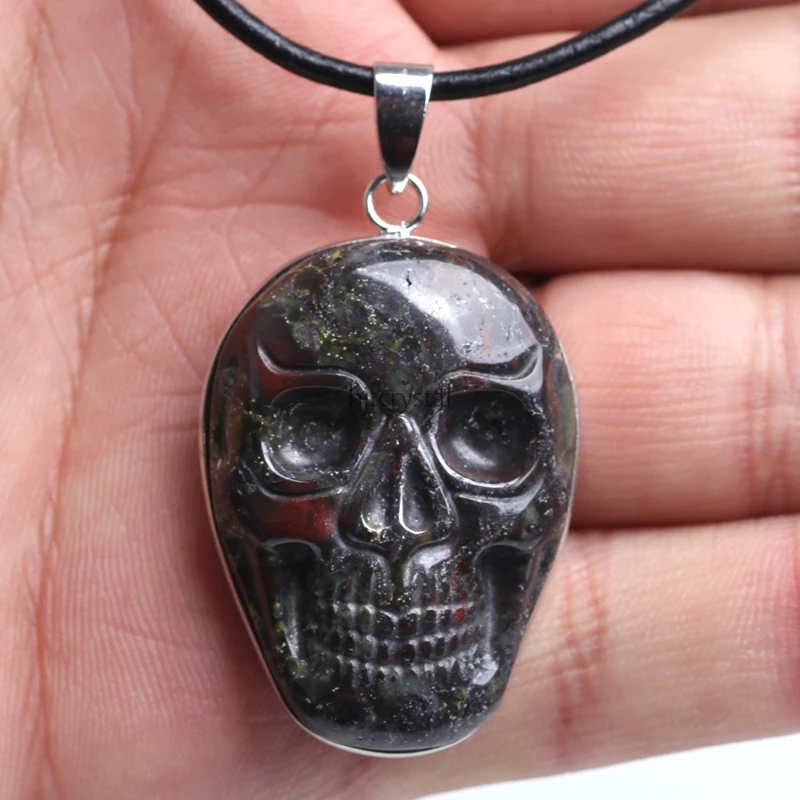 4cm Charms jewelry Natural Quartz Crystal Healing Gemstone Skull Pendant Christmas Gift Home Decoration Hotsale | Дом и сад