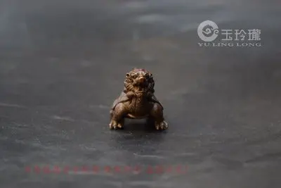 Медная скульптура восемь диаграмм. Миниатюрная антикварная Черепаха дракона |